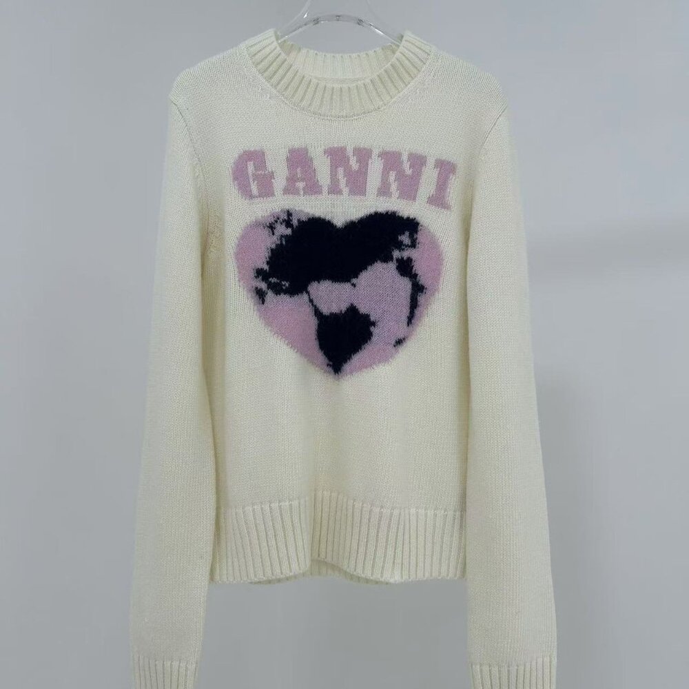 Ganni crew neck sweater